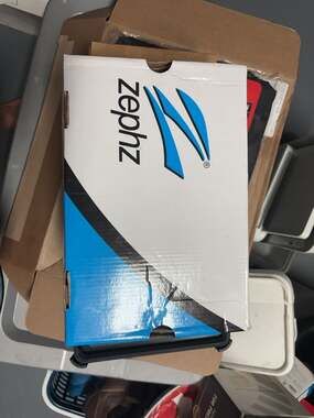 Zephz Gradient Soccer Cleats White and Black